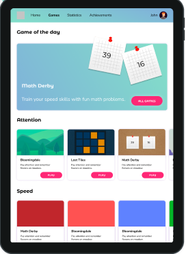 Eleverse auf dem Tablet: Katalog nach Fähigkeiten